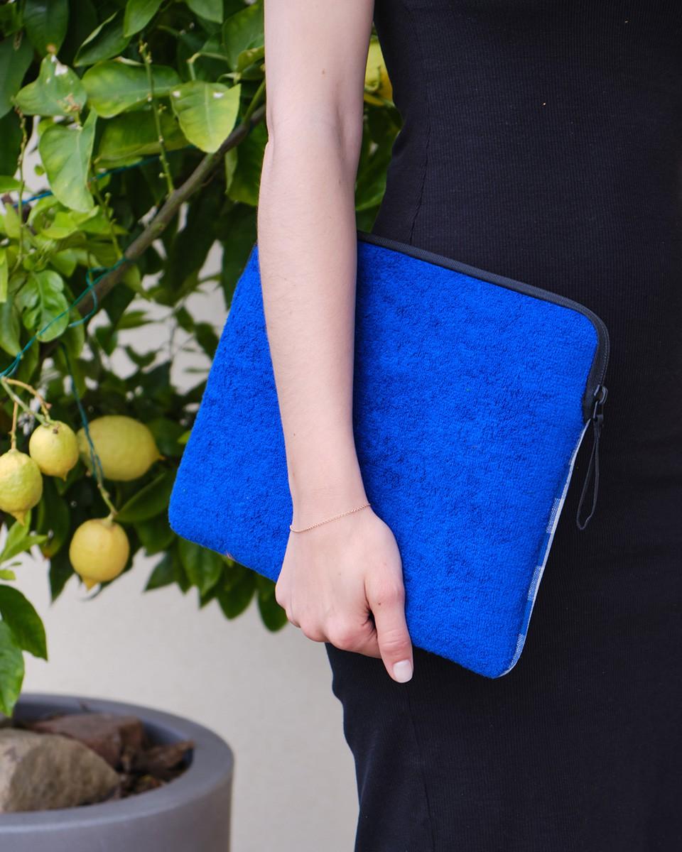 Wood'd Patch Blue Macbook Case Promozione Limitata