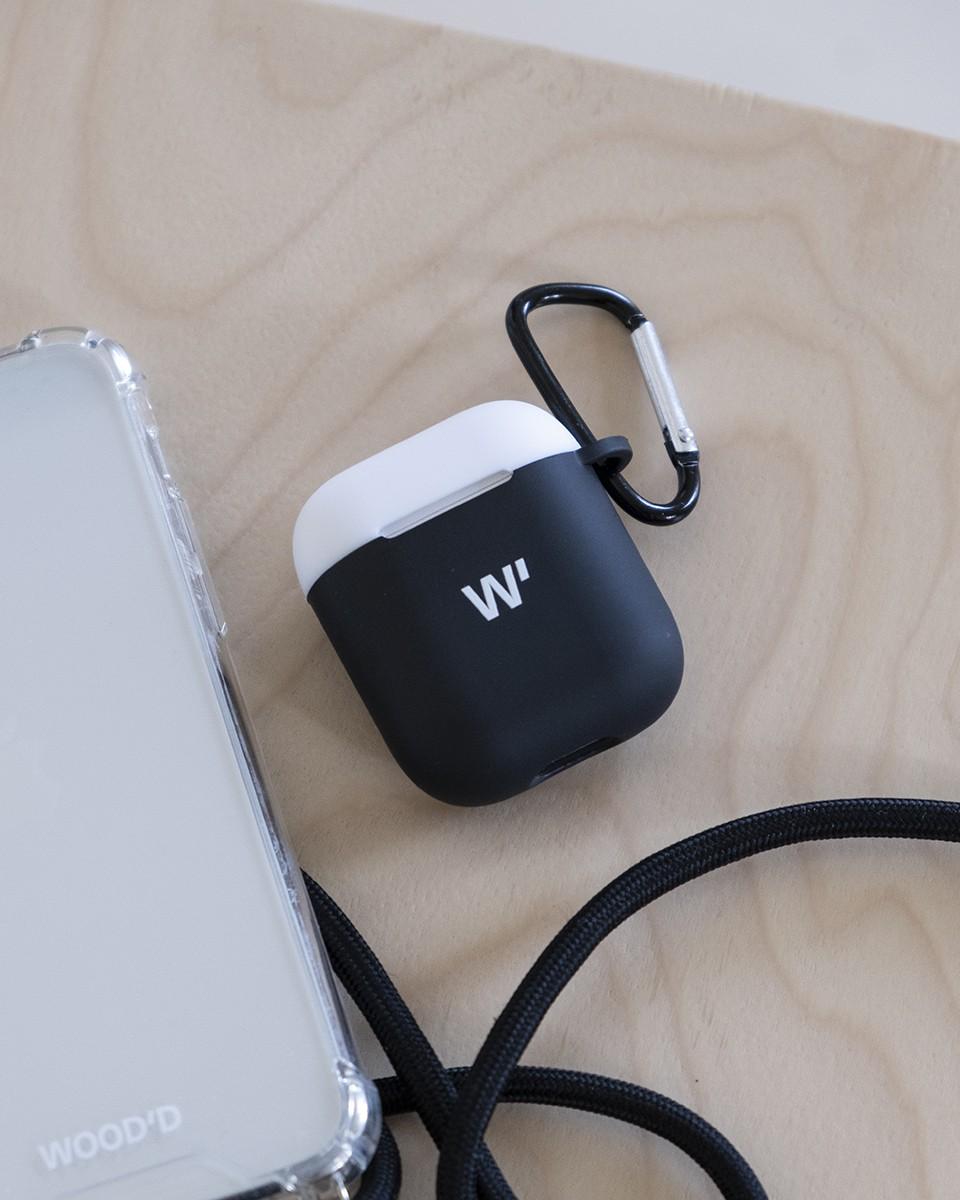Wood'd AirPods Case Block Black Sconto