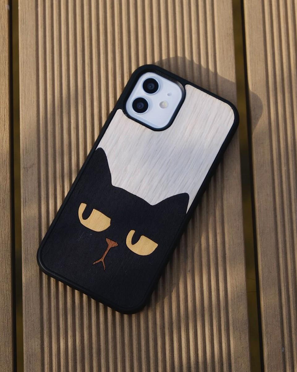 Wood'd Black Cat Cover In Saldo