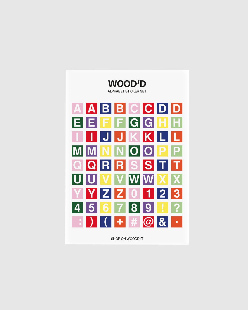 Wood'd Alphabet Mirror Case Promozione Limitata